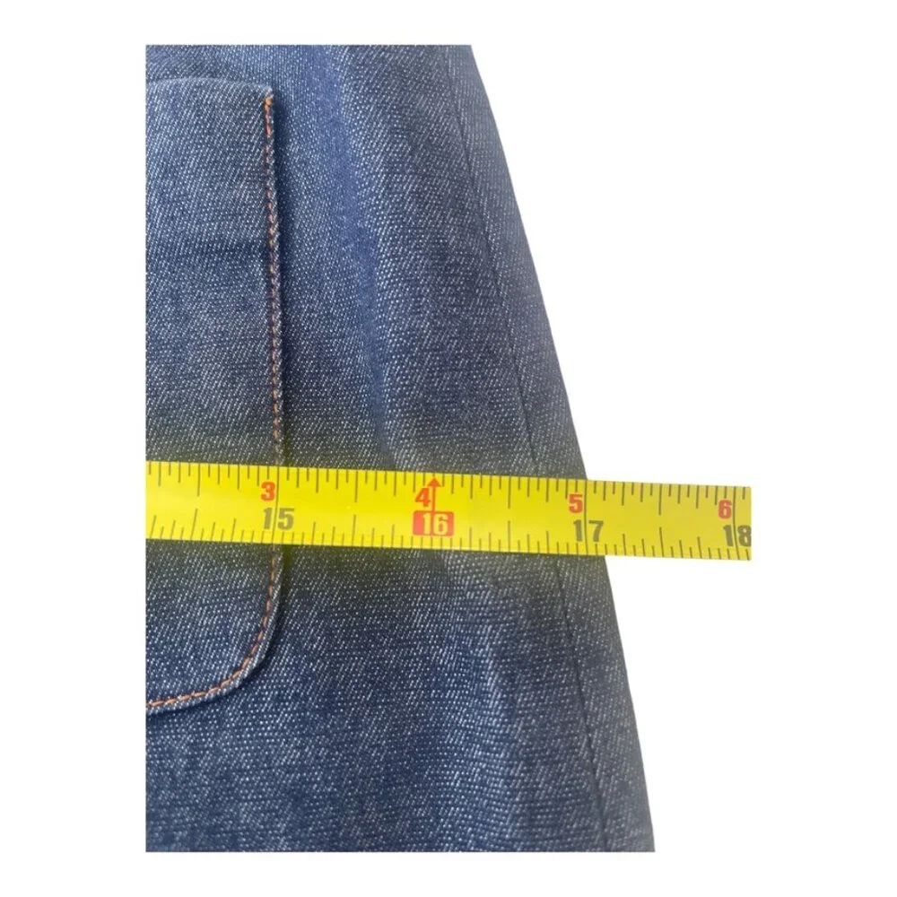 TF Atelier Paris Dark Denim mini skirt women's size 38